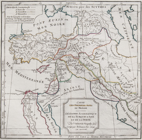 Carte les Premiere Ages du Monde1809